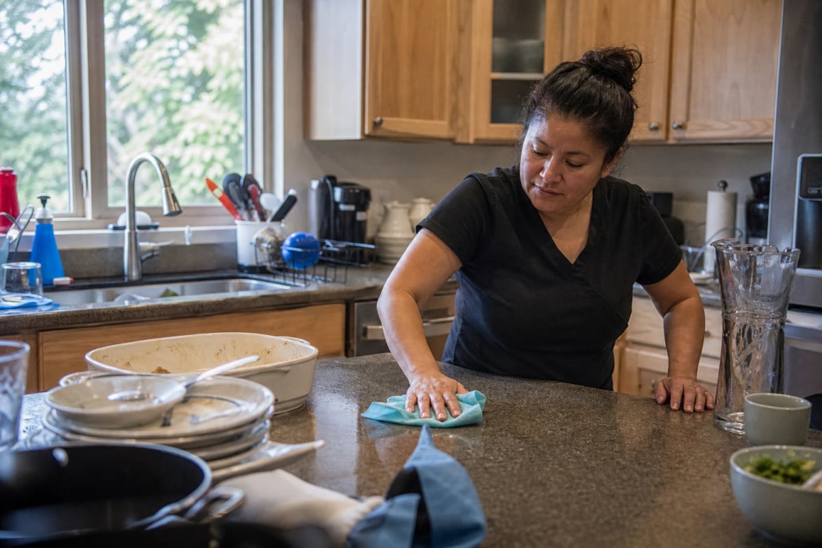 One-time cleaning visit in a Dallas, Oregon home