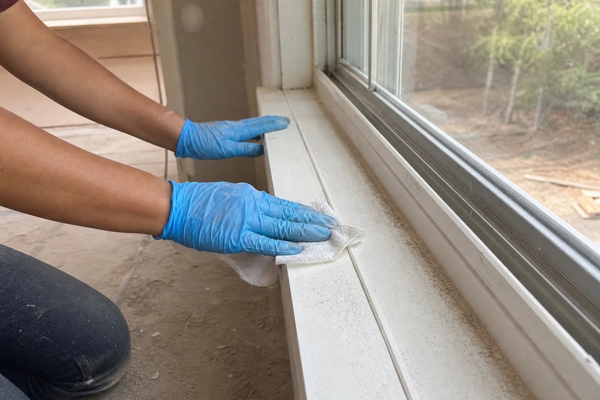 Post-construction cleaning in a Dallas, Oregon home