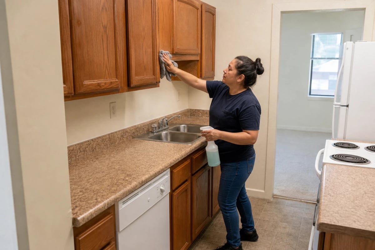 Multi-tenant building common area cleaning in Dallas, Oregon
