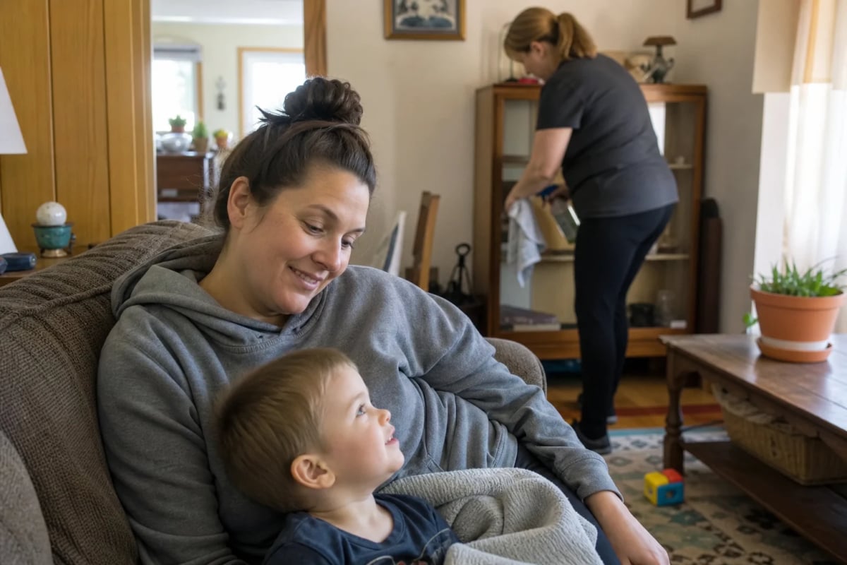 Busy Dallas, Oregon family with a clean home